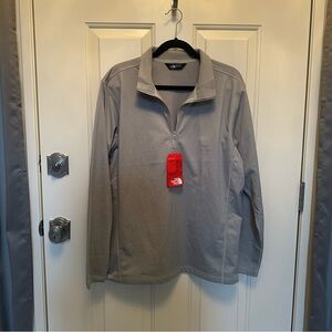 The North Face Gray Men’s Quarter-Zip Sweatshirt, Large